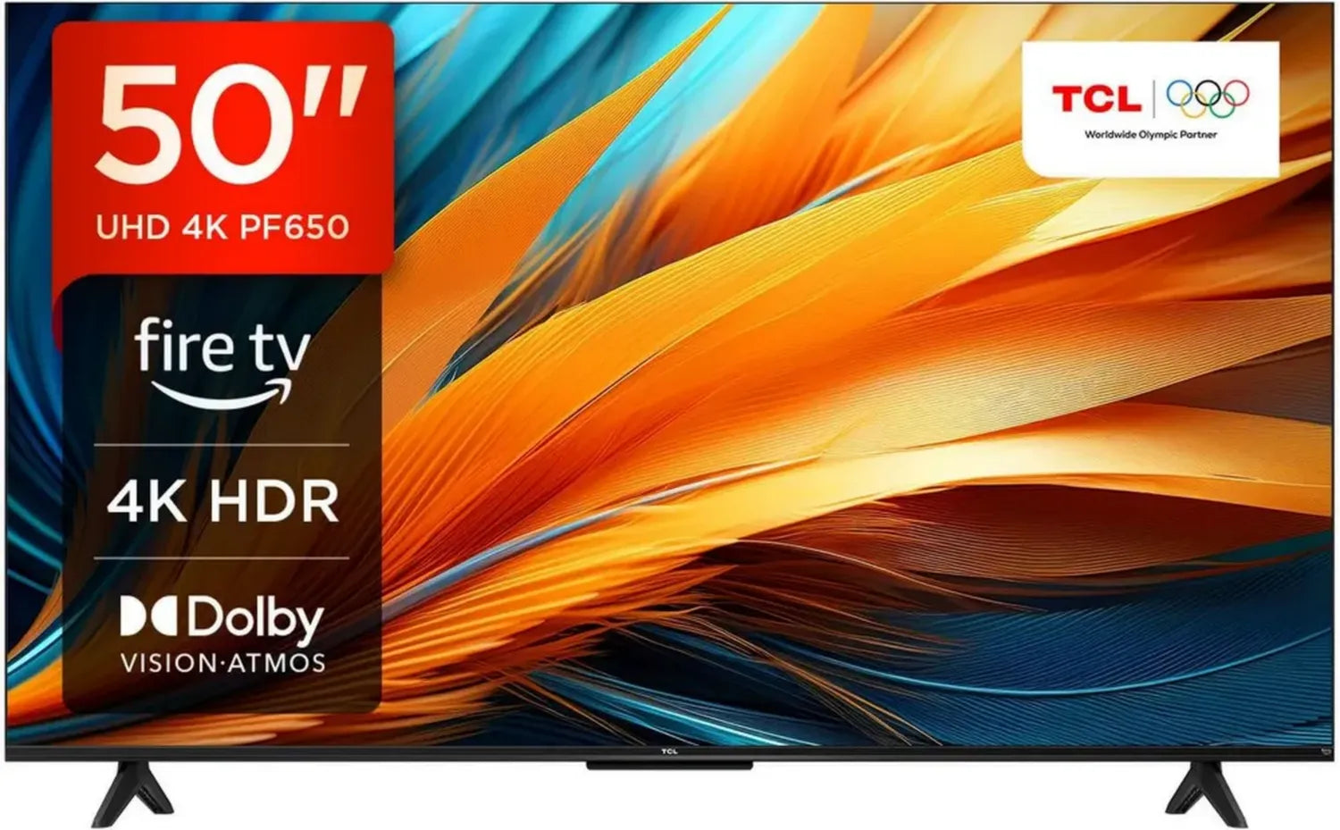 TCL 50 Zoll 4K UHD Smart LED TV mit HDR, Dolby Vision & Atmos, Alexa integriert