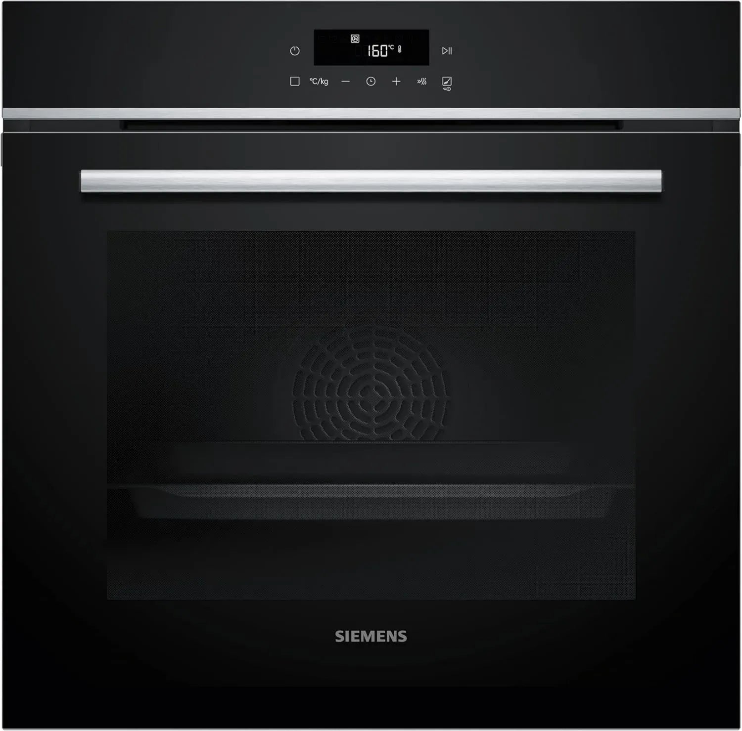 Siemens iQ300 Einbau-Backofen 60x60 cm, Pyrolyse-Selbstreinigung, LED-Touch, 3D-Heißluft, Schnellaufheizung, Edelstahl