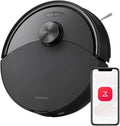 Roborock Q10 Saugroboter mit 10.000 Pa Saugkraft und Wischfunktion, Dual Anti-Tangle System, Auto-Lifiting Mopp, Perfekt für Tierhaare, Teppiche und Hartböden, Schwarz