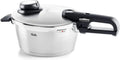 Fissler Vitavit Premium Schnellkochtopf 3,5 L, Edelstahl, mit 4 Garstufen, inklusive Einsatz, für alle Herdarten geeignet