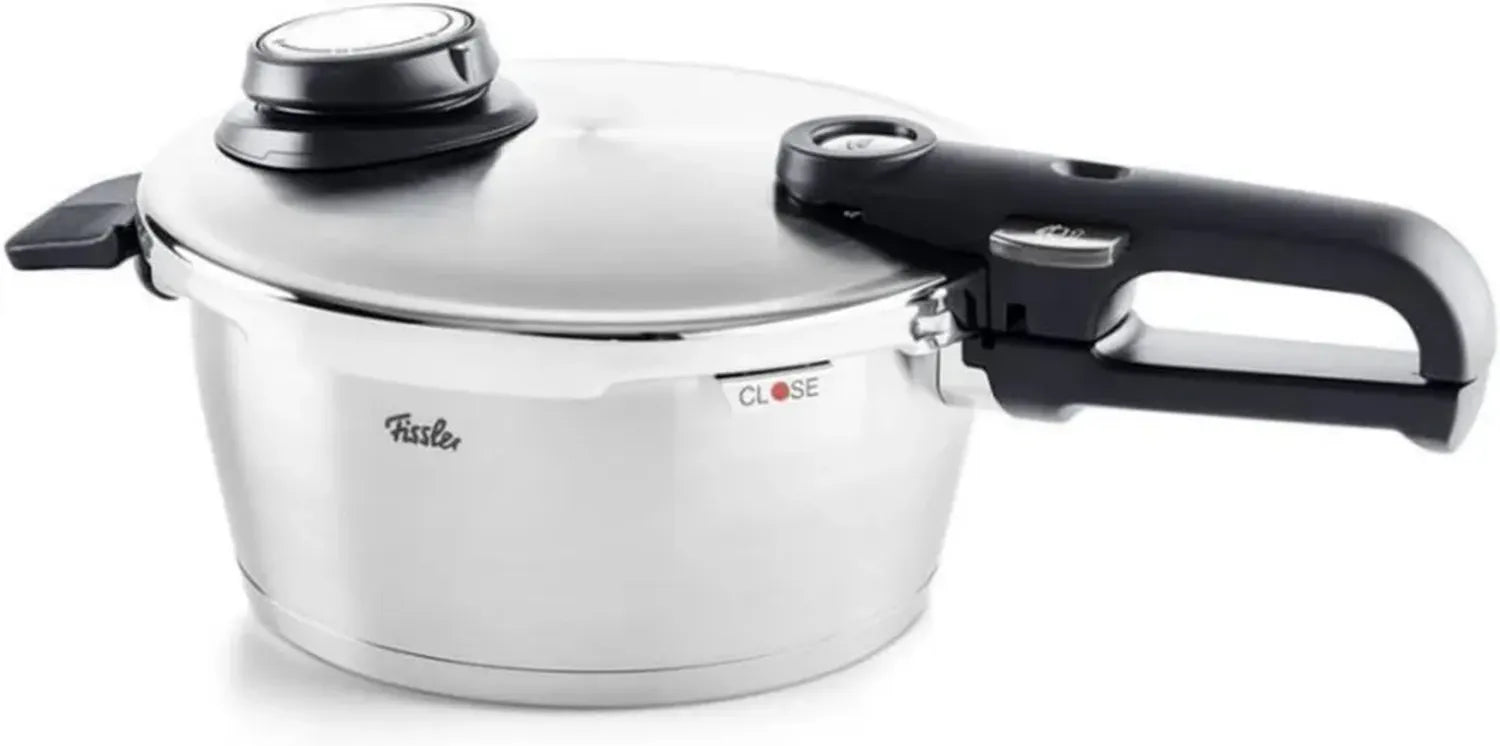 Fissler Vitavit Premium Schnellkochtopf 3,5 L, Edelstahl, mit 4 Garstufen, inklusive Einsatz, für alle Herdarten geeignet