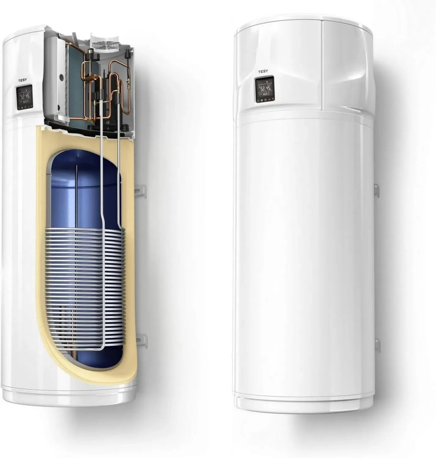 Effiziente wandmontierte 100L Wärmepumpe für Trinkwasser - Tesy HPWH 3.2