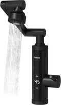 Elektrischer Wasserhahn mit Durchlauferhitzer und Digitalanzeige für Küche, Edelstahl