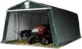 TOOLPORT Allzweck-Garagenzelt 3,3 x 6,2 m Grün – Robustes Stahlrohr mit PE-Plane 450 N, Wetter- und UV-Schutz
