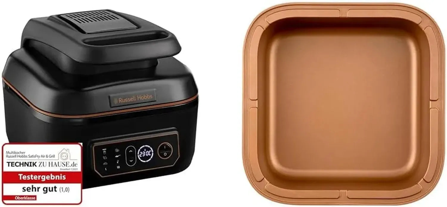 Russell Hobbs SatisFry Heißluftfritteuse Set XL 5,5l: AirFryer, Grill & Multikocher mit Ersatz-Kochtopf