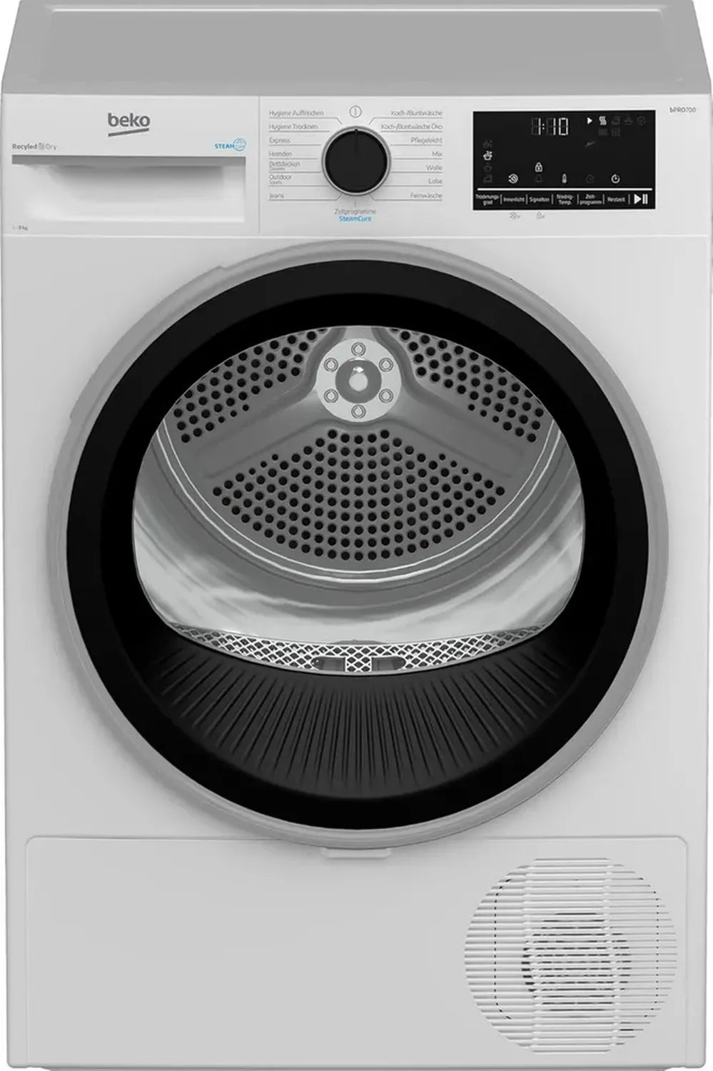 Beko 8 kg Wärmepumpentrockner, 15 Programme, Aquawave Trommel, Energiesparend, Weiß