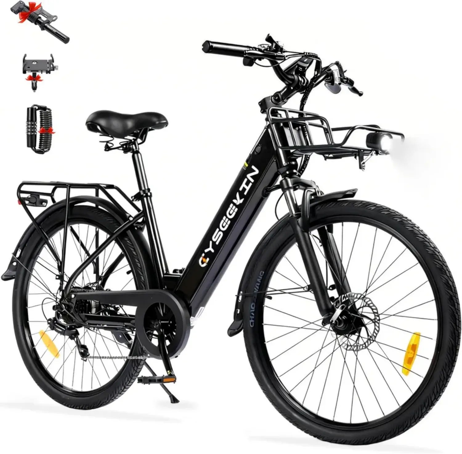 Premium 26 Zoll Herren E-Bike mit 250W Motor, 48V Akku und LCD-Display, City-Pedelec bis 100 km Reichweite
