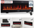 Moderner Elektrokamin mit 3D-Flammeneffekt und 12 Farboptionen, inkl. Fernbedienung, 60 Zoll