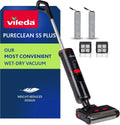 Vileda PureClean S5 kabelloser Nass- und Trockensauger, inkl. Zubehör, ideal für alle Bodenarten