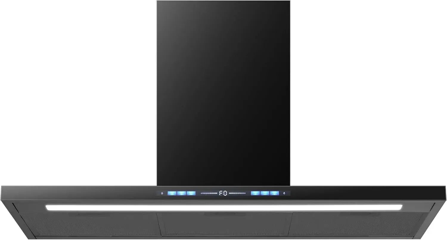 Effiziente Wolkenstein Dunstabzugshaube 90cm, Schwarz, A+++, Leise 66 dB