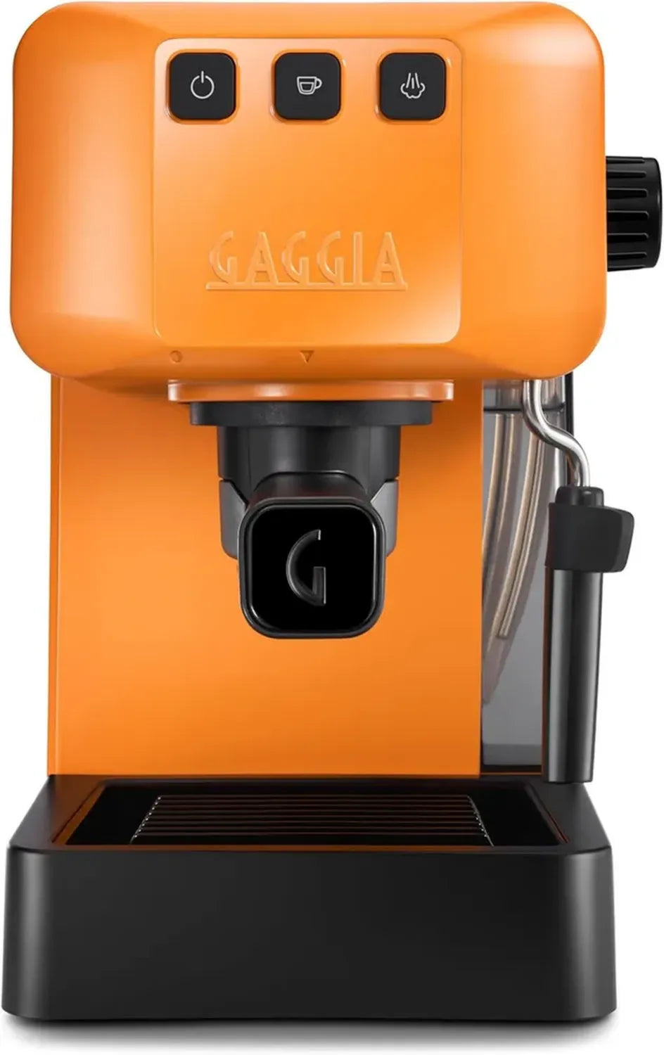 Gaggia EG2109 Orange Siebträgermaschine mit 15 Bar Druck, kompatibel mit gemahlenem Kaffee und Pads, automatisches Vorbrühsystem, Modell 2023, Hergestellt in Italien