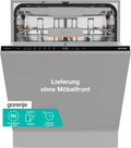 Gorenje GV16C Vollintegrierter Geschirrspüler, 60 cm Breite, 16 Maßgedecke, EU-Herstellung, 6 Programme, TotalDry, MultiClack, ExtraHygiene, SmartControl, Energieklasse C