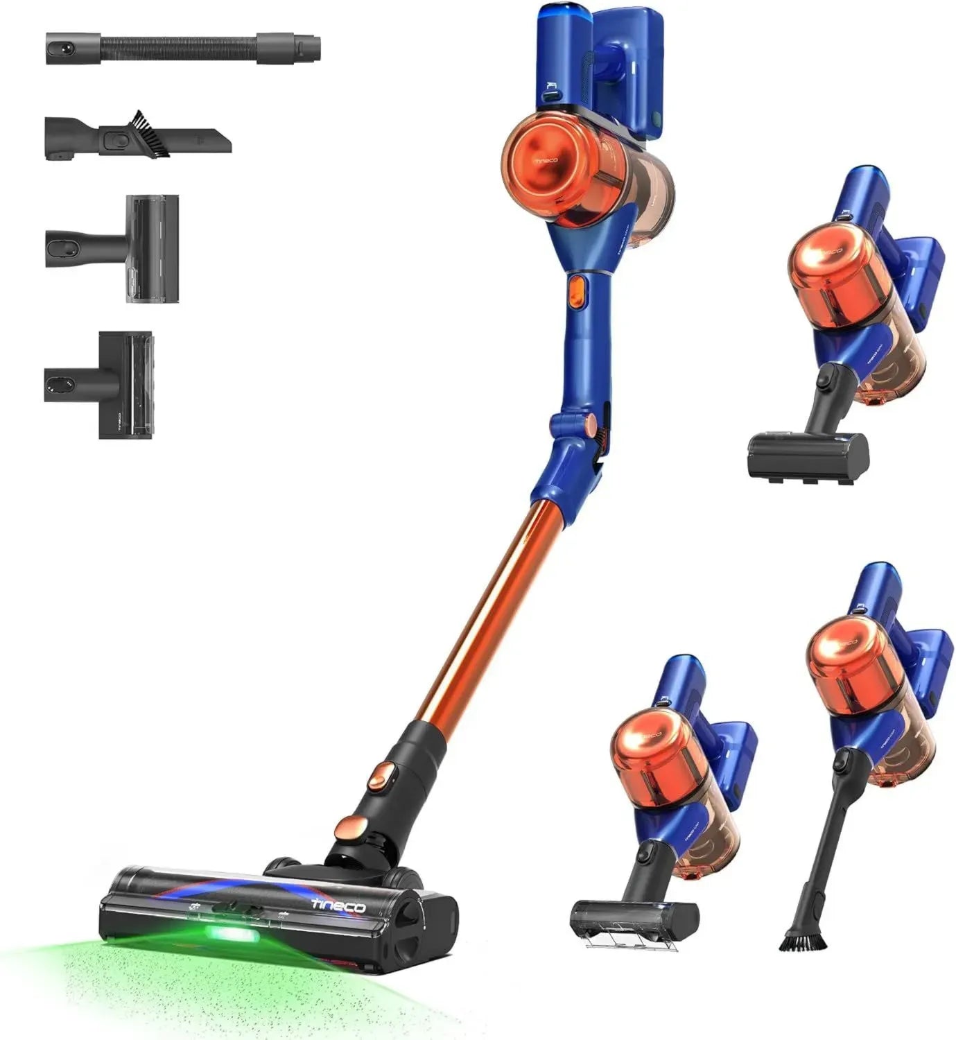Tineco S70 Akku-Staubsauger mit 3D-Sense und ZeroTangle-Bürste, 200 AW
