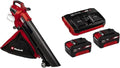 Einhell Akku-Laubsauger 36V VENTURRO mit Blas- und Saugfunktion, 45L Fangsack, inkl. 2x 3,0 Ah Akkus