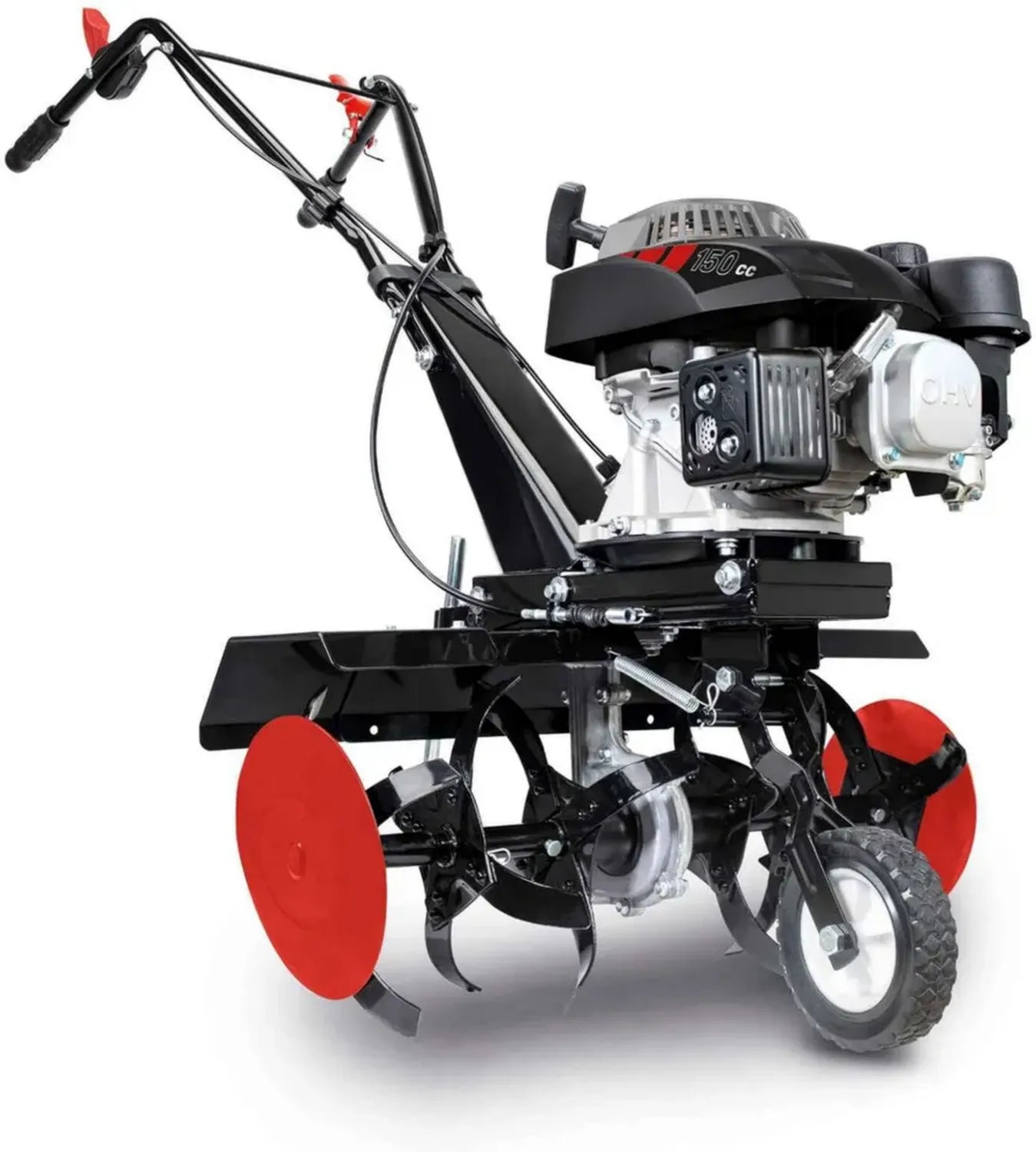 Scheppach Gartenfräse MTP560 mit 4-Takt Benzinmotor, 3,7 PS, 36-56 cm Arbeitsbreite