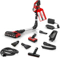 Bosch Akku-Staubsauger Unlimited 7 ProAnimal, kabellos, für Tierhaare, beutellos, Flex-Rohr, Hygiene-Filter, 10 Jahre Motorgarantie, XXL-Polsterdüse, LED-Licht, Turbofunktion, Rot