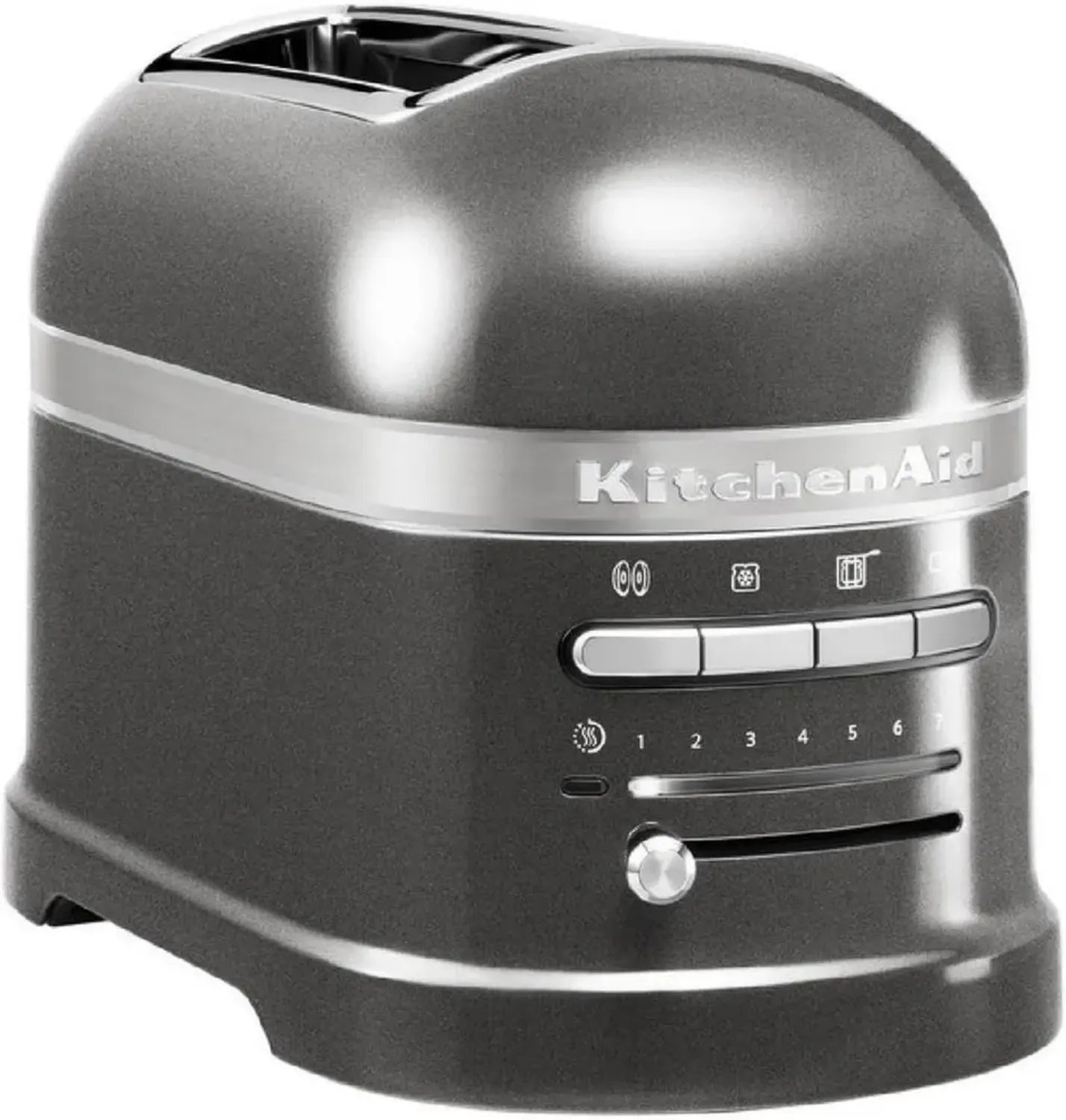 KitchenAid 2-Scheiben-Toaster mit Sandwich-Zange - Retro-Design, verschiedene Bräunungsstufen - Silber