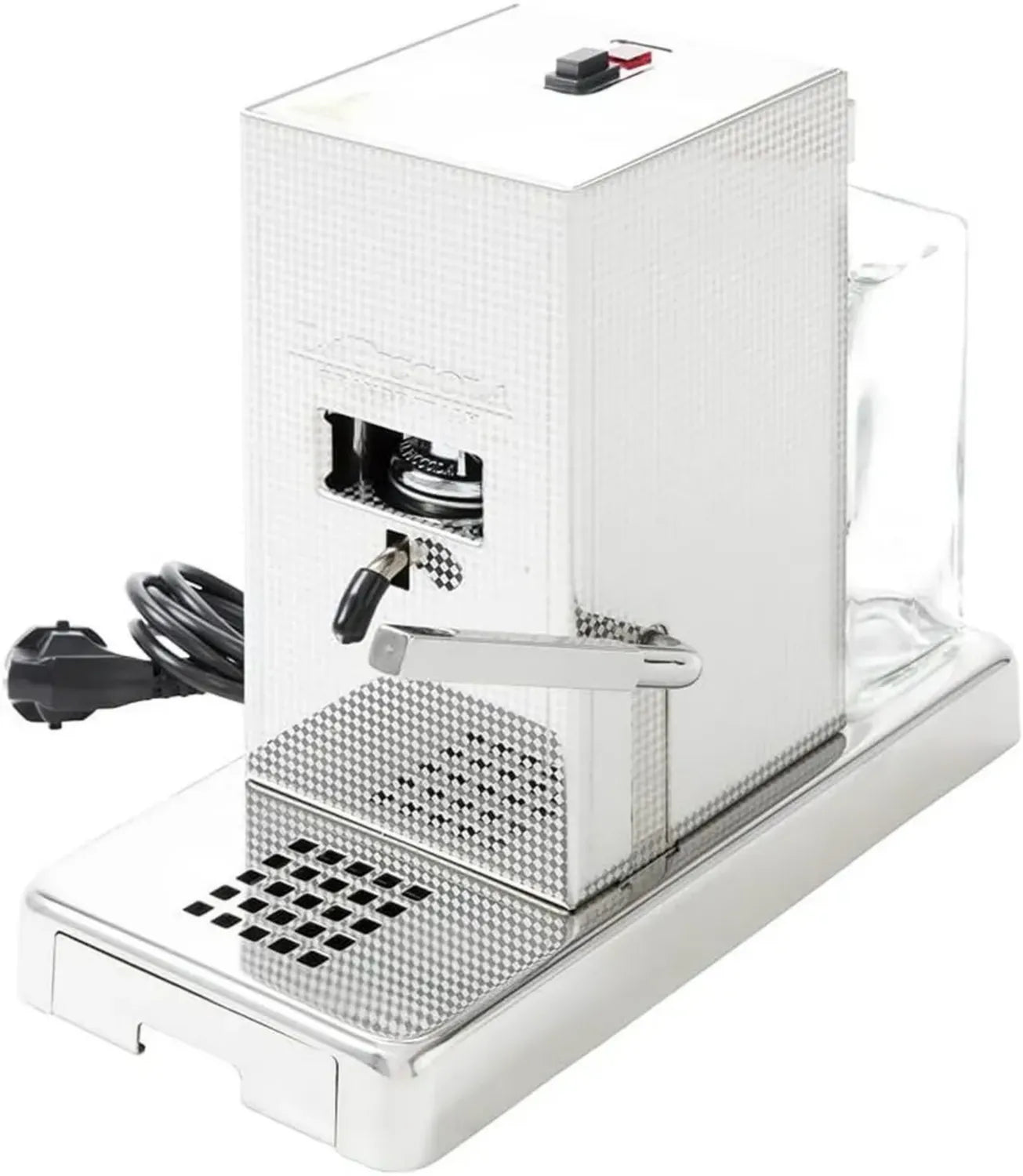 Italienische Espressomaschine für ESE-Pads, umweltfreundlich, energiesparend, 44mm Standard, Silber