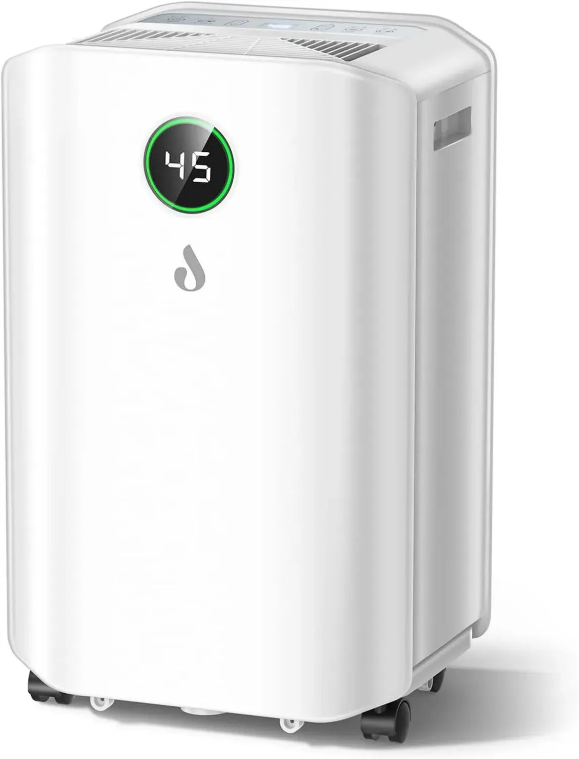 Elektrischer Luftentfeuchter 20L/Tag, mit Feuchtigkeitssensor, 24-Stunden-Timer, 3L Tank, kontinuierliche Entwässerung, ideal für Zuhause und Keller