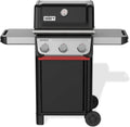 Weber Spirit E-310 Gasgrill mit 3 Brennern und Snap-Jet Zündung, Langlebige Räder, Warmhalterost, 51 x 46 cm Grillfläche, Kompatibel mit Weber Seitenablagen, Schwarz/Silber