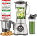 Hochleistungsmixer CASO B 1800 mit Glas, 1,75 L, inkl. Trinkflasche, Edelstahldesign