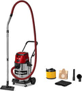 Einhell Akku-Nass-Trockensauger 36V, Edelstahl 30L, Blasfunktion, 2,5m Schlauch