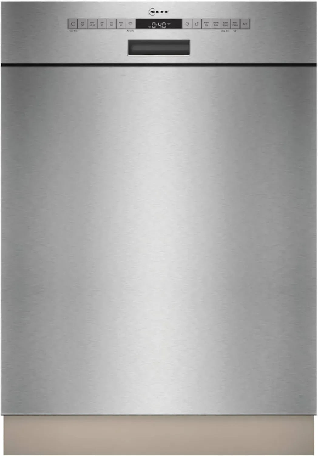 NEFF S125HTS01E N 50 Geschirrspüler, Unterbau 60 cm, Leises Gerät mit Besteckkorb, AquaSensor & AquaStop, Chef 70°C Programm