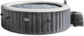 INTEX PureSpa Grauholz Deluxe Aufblasbarer Whirlpool für 6 Personen, 170 Massagedüsen, App-Steuerung und LED-Licht