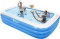 Großer rechteckiger aufblasbarer Pool 241x142x56 cm für Kinder und Erwachsene