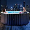 Aufblasbarer Whirlpool für 2-4 Personen mit LED-Beleuchtung und Heizung