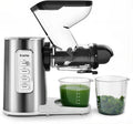 Fretta Slow Juicer – Premium Edelstahl Entsafter für Obst & Gemüse, 200W Kaltpress-Technologie, große 76MM Öffnung, hohe Saftausbeute, leicht zu reinigen, BPA-frei