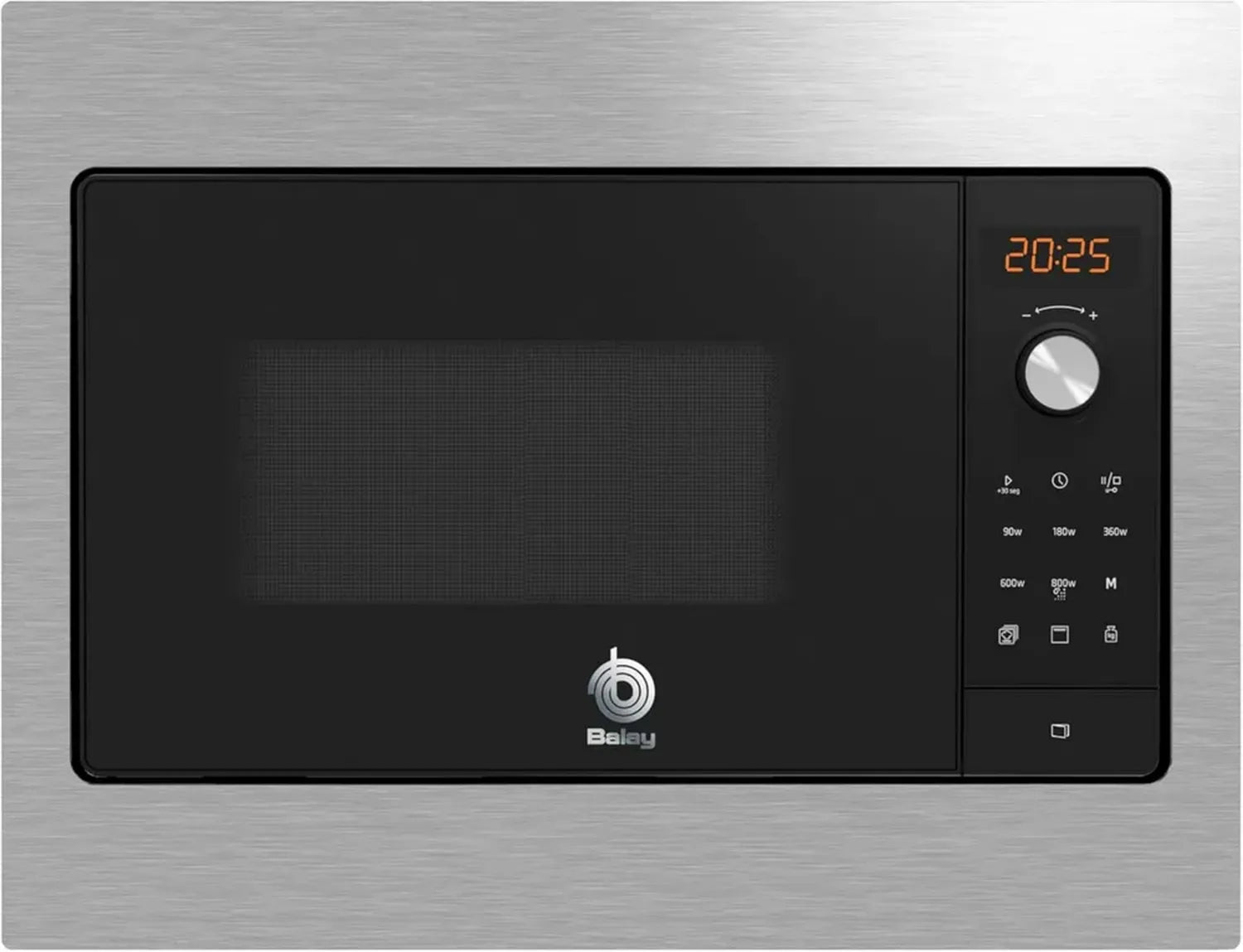 Einbau-Mikrowelle mit Grill, 800 W, 20 l, Edelstahl, Balay 3CG5142X3