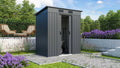Robustes Gartenhaus Leipzig II, Anthrazit - 1,59 m² Stauraum für Werkzeuge