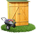 Fichtenholz Geräteschuppen mit Bitumendach 162x140x75cm für Garten & Balkon