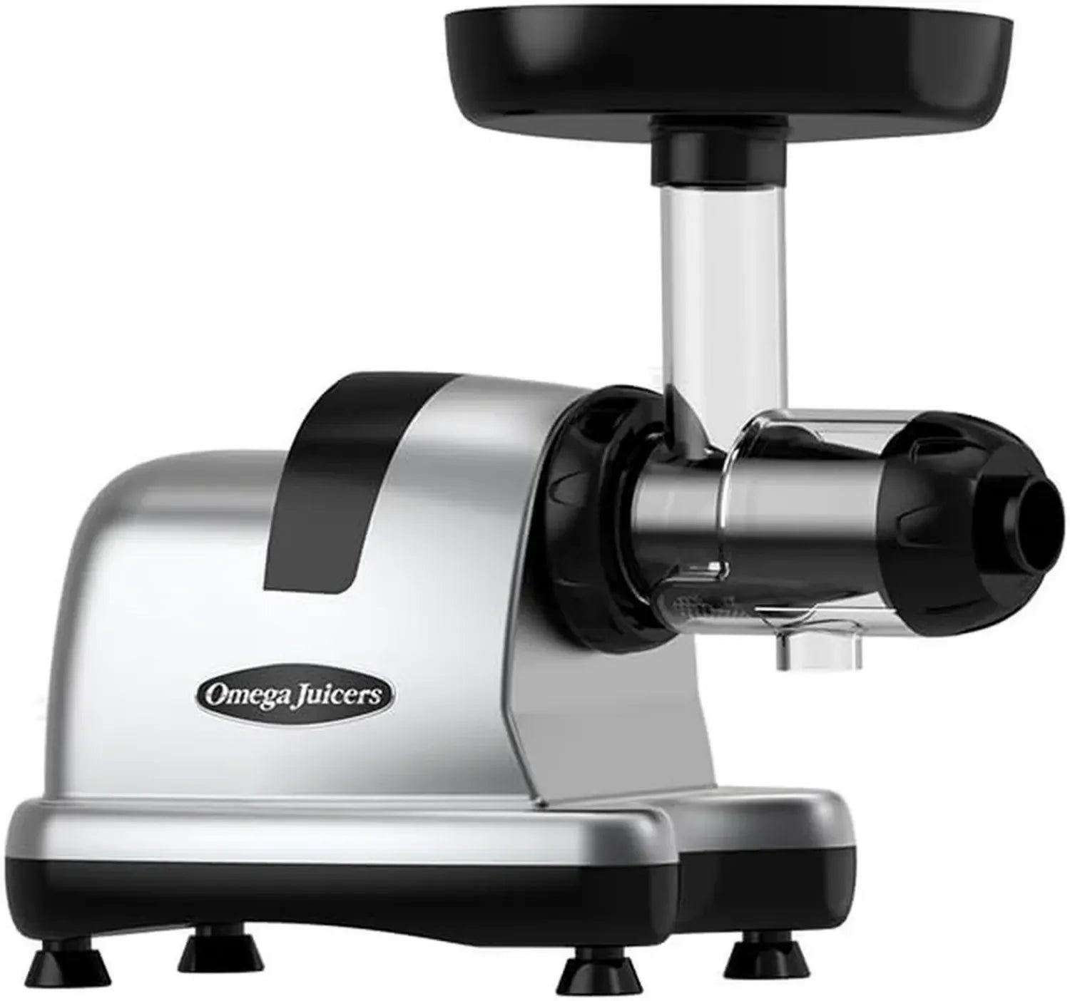 Omega J8227S Saftpresse in Grau, Effizient und Vielseitig