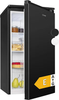 Bomann Kühlschrank 87L, Energieeffizient & Kompakt, Stufenlos Einstellbar, Wechselbarer Türanschlag, Schwarz