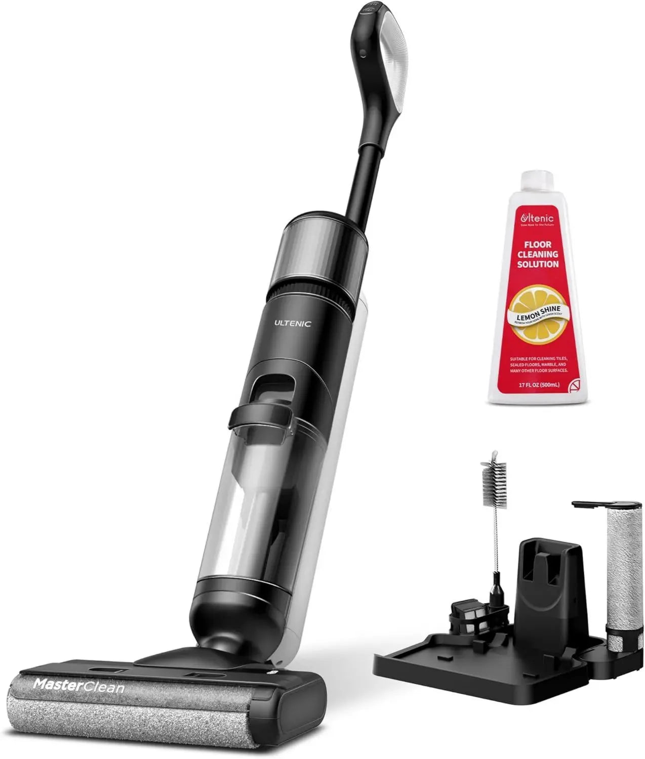 Kabelloser Ultenic Nass-Trockensauger mit 50 Minuten Laufzeit, Selbstreinigung, LED-Display, ideal für Hartböden, Haustiere und Kinder