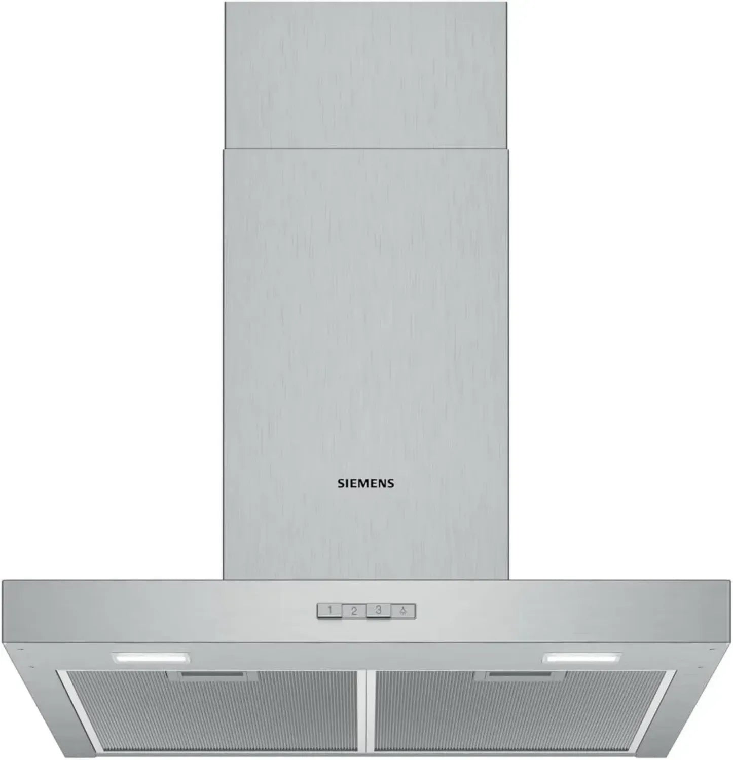 Siemens 60 cm Wand-Dunstabzugshaube, Edelstahl, spülmaschinenfeste Metallfilter