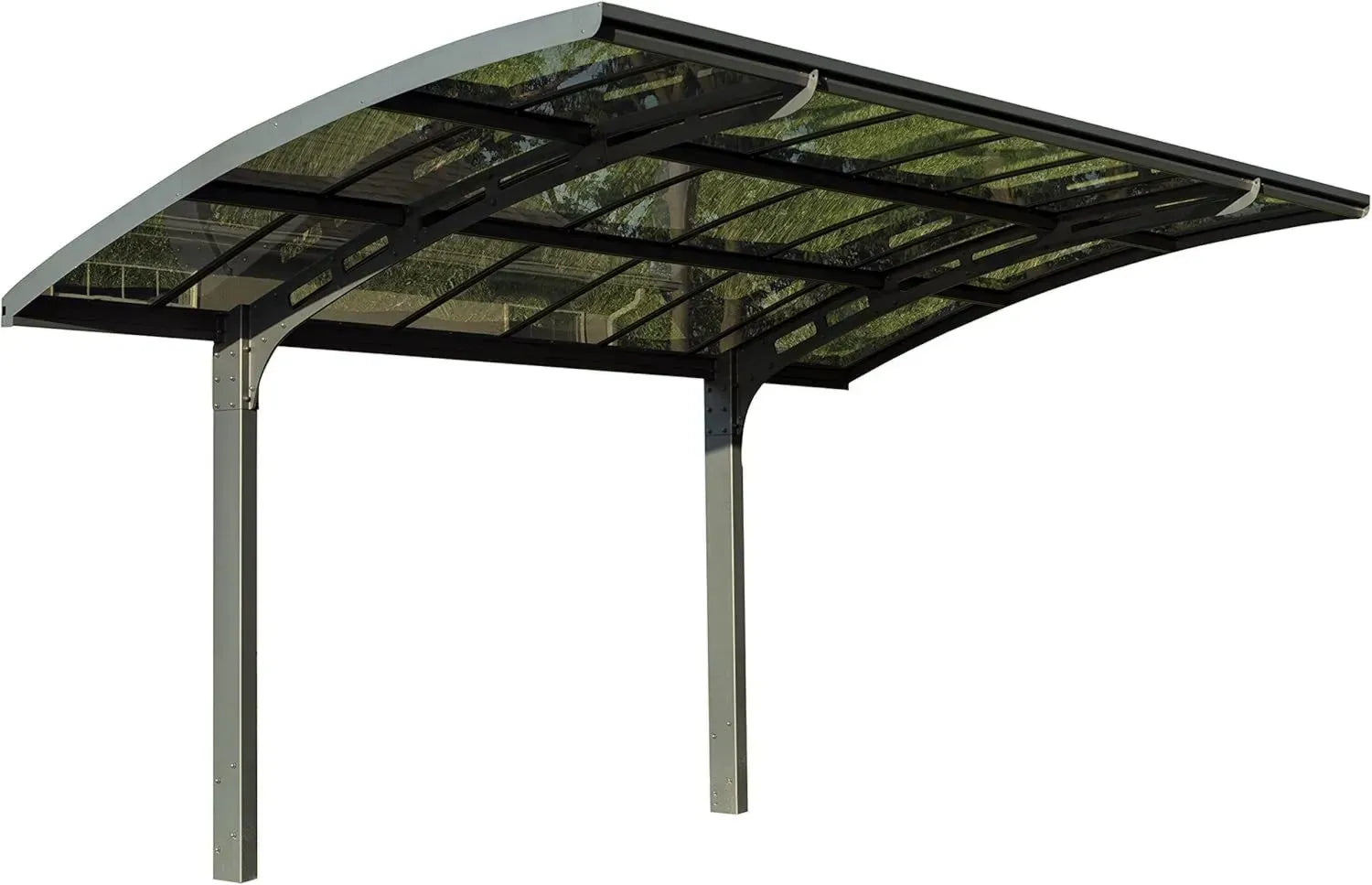 Canopia Arizona Breeze 5000 Carport Einzelstellplatz 495x289 cm Grau Polycarbonat Aluminium