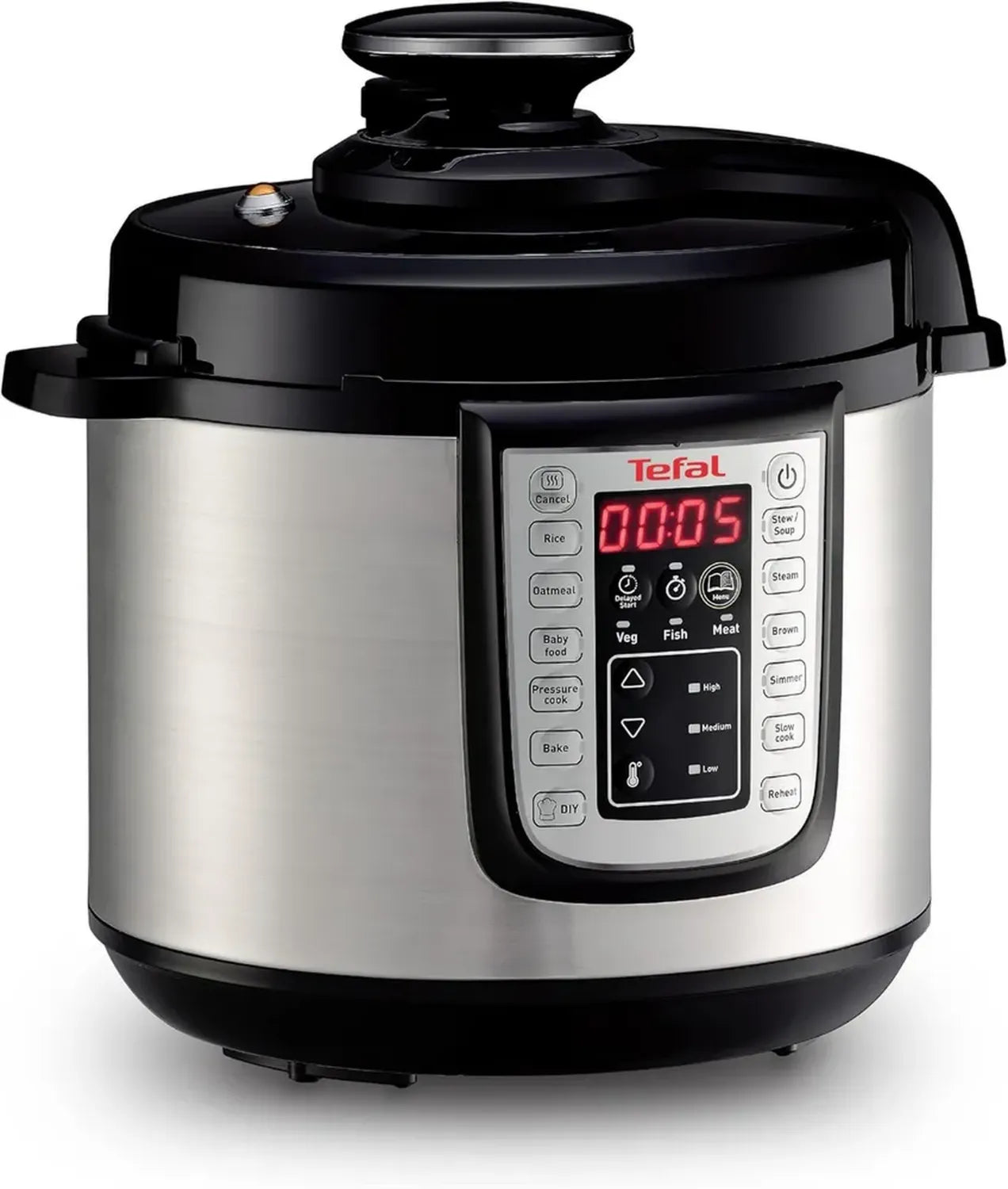 Tefal Multikocher 6L, 25 Programme, Edelstahl/Schwarz