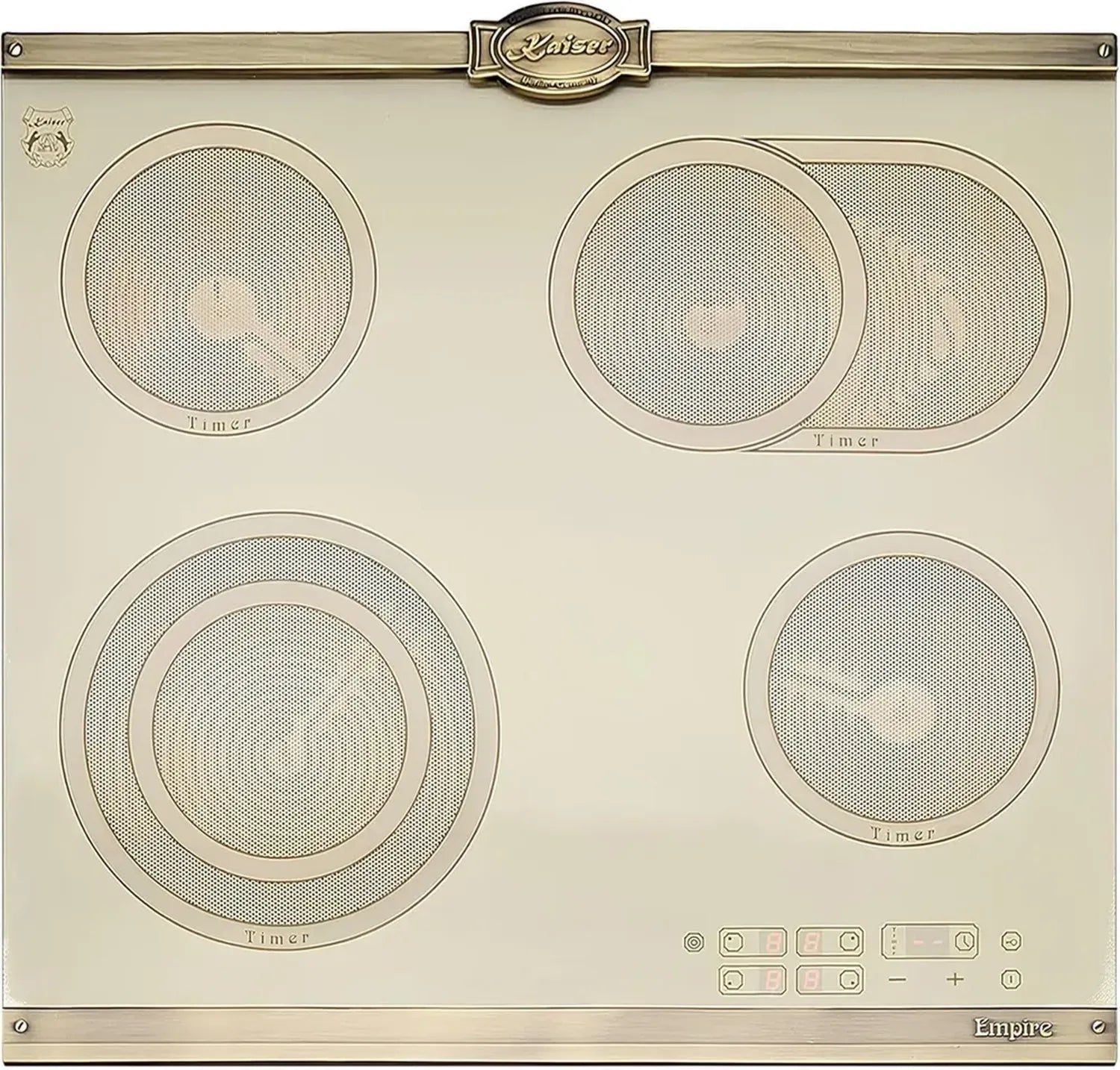 Kaiser Empire KCT 6185 Retro Glaskeramikkochfeld, 60 cm, Autark, Touch Control, 4 Kochzonen
