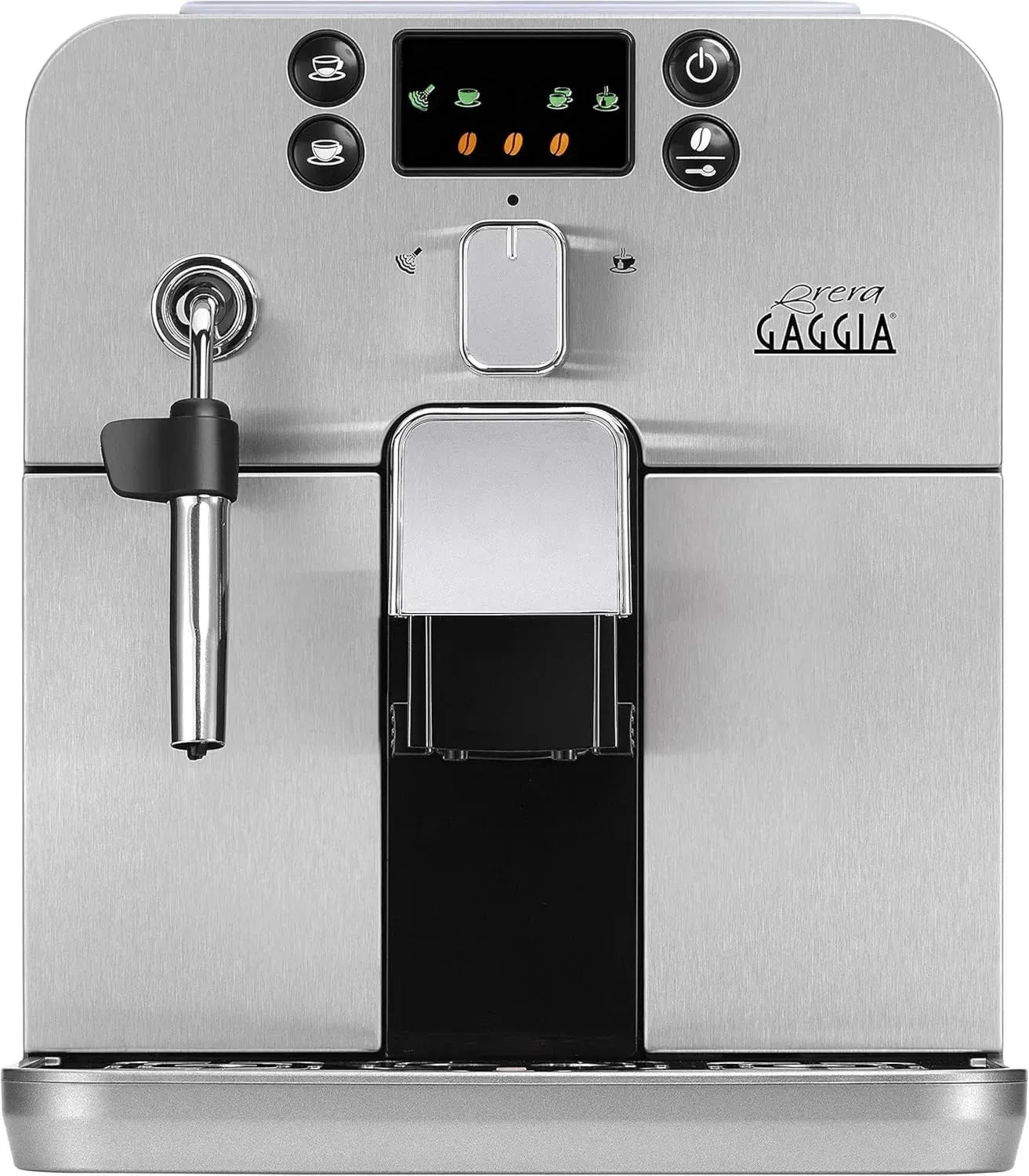 Gaggia Brera Kaffeevollautomat mit Dampfdüse, Silber