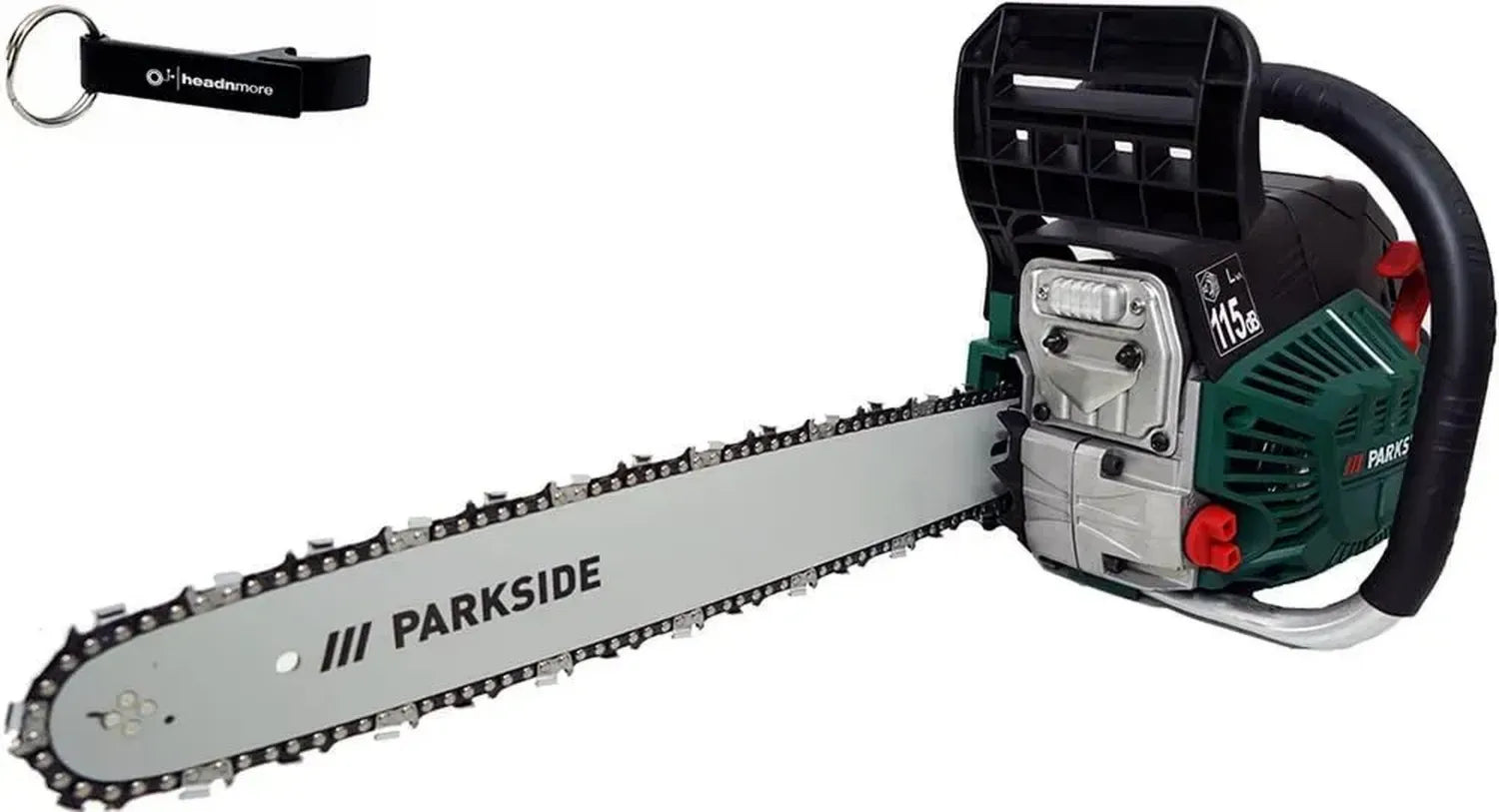 PARKSIDE Benzin Kettensäge PBKS 53 mit Schlüsselanhänger von HEADNMORE