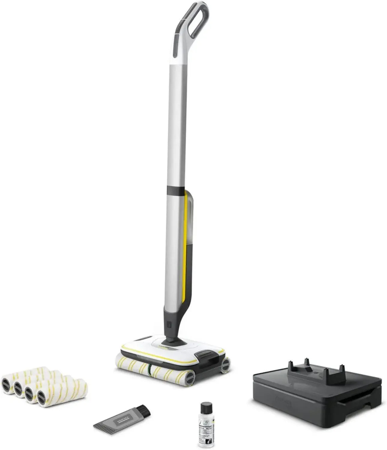 Kärcher Akku-Hartbodenreiniger FC 7 Extra mit 4 Mikrofasernrollen, 45 Min Betriebszeit, 135 m² pro Ladung, exklusiv auf Amazon