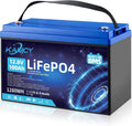 12V 100Ah LiFePO4 Akku mit integriertem BMS, robust und langlebig, ideal für Camper, Solaranlagen, Boote und mehr
